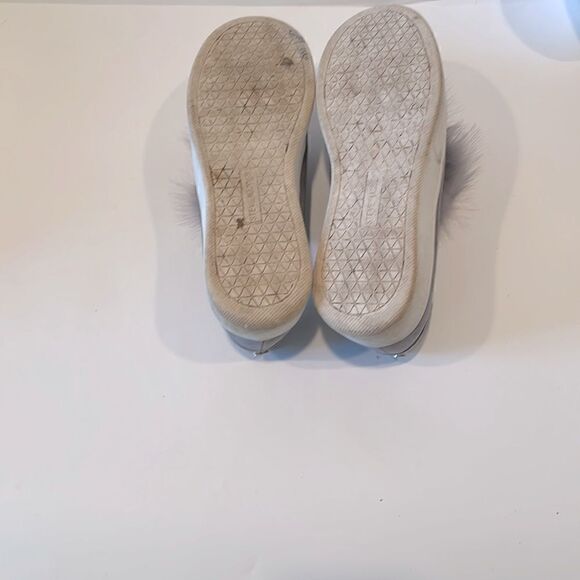 Steve Madden Bryanne Platform Pom-Pom Sneakers Women's Size 7.5 Grey - Picture 8 of 8
